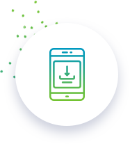 icon download on a mobile